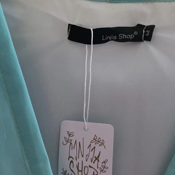 Linjia Shop Elegant Ombre Button Down Maxi Dress In Women's Med. NWT - Picture 4 of 5